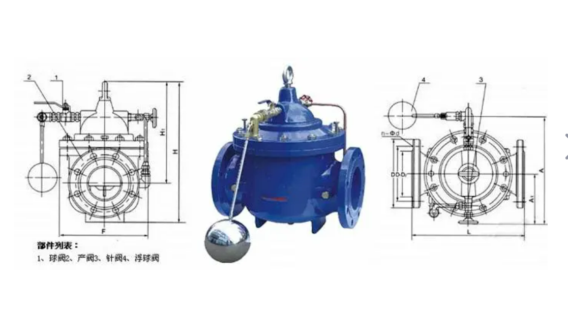 減（jiǎn）壓閥遙控浮球閥補水液動環衛DN250鑄鐵碳鋼（gāng）